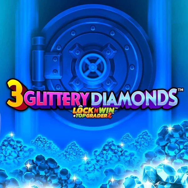 3 Glittery Diamonds logo by PearFiction Studios Corgibet Casino