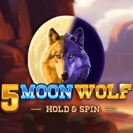 5 Moon Wolf slot visual from Apparat Gaming available on corgibett.com