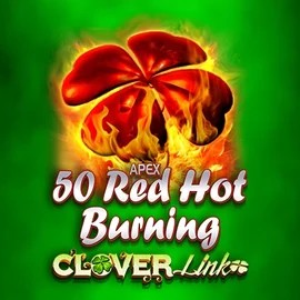 50 Red Hot Burning Clover Links casino game by Novomatic – featured logo at Corgibet Casino