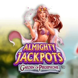 Almighty Jackpots: Garden of Persephone online game logo by Novomatic on corgibett.com