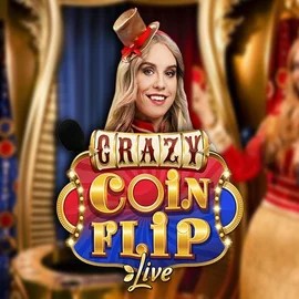 Crazy Coin Flip slot logo by Evolution at Corgibet CasinoCrazy Coin Flip
