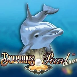 Dolphins Pearl Deluxe slot logo by Novomatic at Corgibet Casino