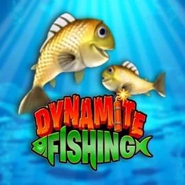 Dynamite Fishing slot logo by Inspired Gaming at Corgibet Casino