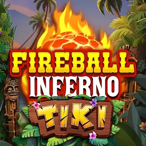 Slots logo of Fireball Inferno Tiki from NetEnt at Corgibet Casino