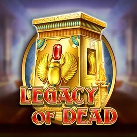 Official Slots logo: Legacy of Dead by Play'n GO at Corgibet Casino