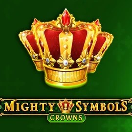 Mighty Symbols Crowns slot logo by Wazdan at Corgibet Casino