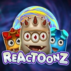 Reactoonz logo by Play'n GO at Corgibet Casino