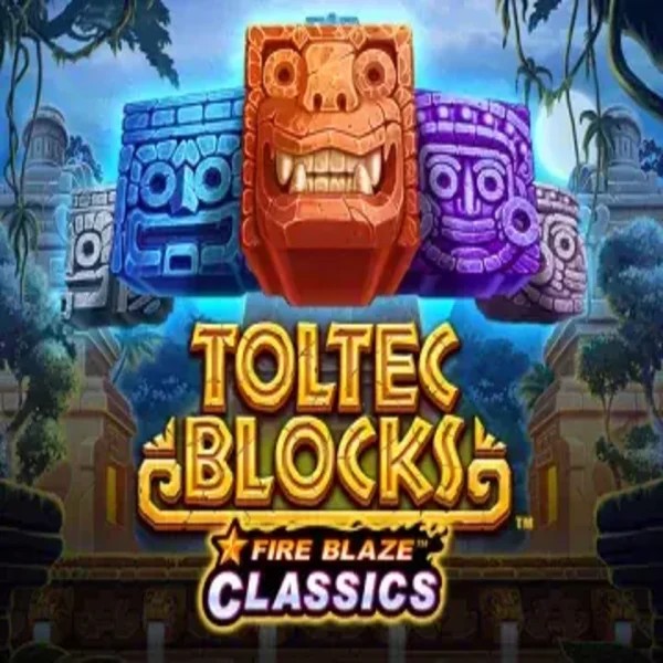 Fire Blaze: Toltec Blocks logo – Slots by Rarestone Gaming at Corgibet Casino